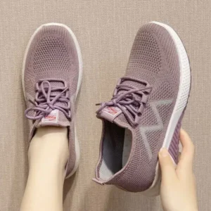 Cupcarrom Women Fashion Breathable Fly Knit Sneakers