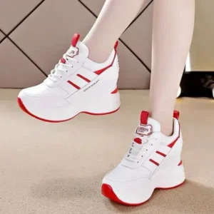 Cupcarrom Women Fashion Platform Lace-Up Sneakers