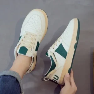 Cupcarrom Men'S Fashion Color Matching Simple Canvas Sneakers