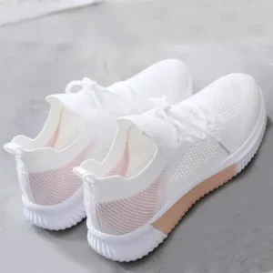 Cupcarrom Women Fashion Color Blocking Breathable Sneakers