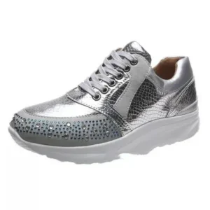 Cupcarrom Women Fashion Rhinestones Sneakers