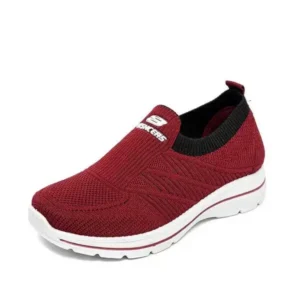 Cupcarrom Women Casual Knit Design Breathable Wedge Sneakers