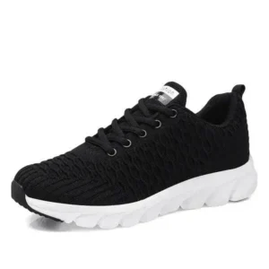 Cupcarrom Women Fashion Casual Knit Design Mesh Breathable Running Sneakers