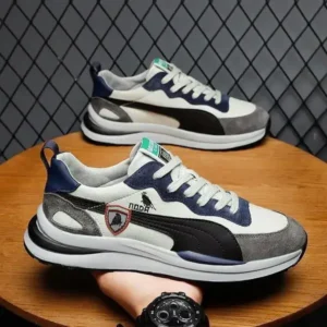 Cupcarrom Men Casual Color Matching Breathable Sneakers