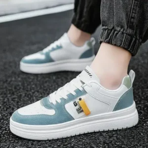 Cupcarrom Men Fashion Color Matching Low Top Sneakers