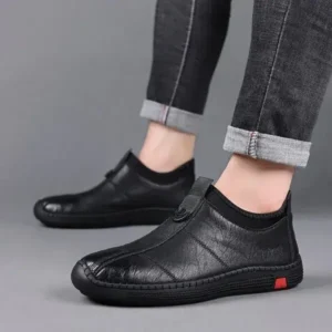 Cupcarrom Men Casual Non-Slip Flat Pu Shoes