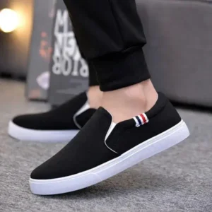 Cupcarrom Men Casual Breathable Flat Canvas Shoes