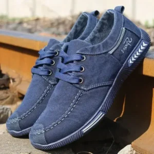 Cupcarrom Men Casual Breathable Low Top Canvas Shoes