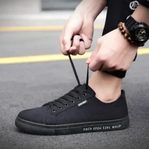 Cupcarrom Men Casual Canvas Breathable Shoes