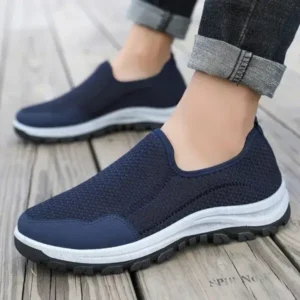 Cupcarrom Men Fashion Fall Casual Comfortable Lightweight Flyknit Breathable Mesh Loose Sneakers