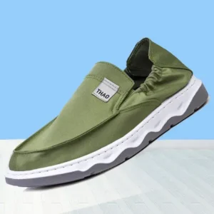 Cupcarrom Men Fashion Breathable Canvas Shoes