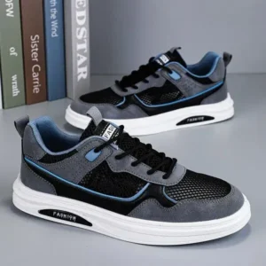 Cupcarrom Men'S Fashion Hollow Mesh Breathable Sneakers