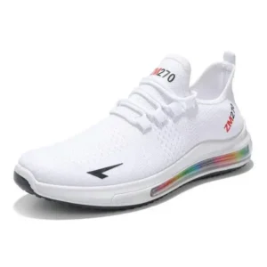 Cupcarrom Men'S Casual Rainbow Bottom Air Cushion Running Sneakers