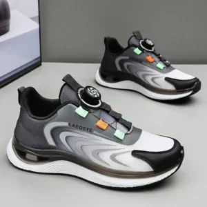 Cupcarrom Men'S Casual Color Matching Soft Sole Shock-Absorbing Running Sneakers