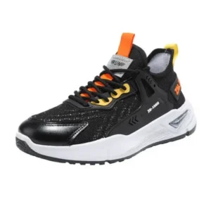 Cupcarrom Men'S Fashion Breathable Mesh Color Block Sneakers