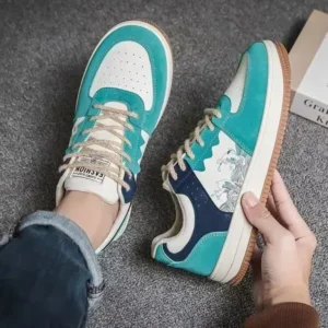 Cupcarrom Men'S Fashion Color Matching Breathable Sneakers