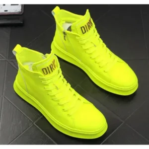 Cupcarrom Men'S Fashion Bright Color High-Top Sneakers