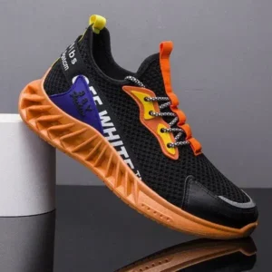 Cupcarrom Men'S Fashion Breathable Color Block Air Cushion Sneakers