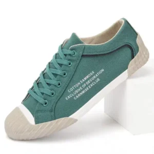 Cupcarrom Men'S Fashion Breathable Color Block Canvas Shoes