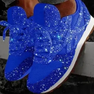 Cupcarrom Sequin Lace-Up Sneaker Shoes