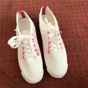 Cupcarrom Women Fashion Color Blocking Lace Up Breathable Sneakers