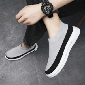 Cupcarrom Men Fashion Breathable Lightweight Platform Shoes