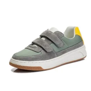 Cupcarrom Women Casual Colorblock Platform Velcro Sneakers